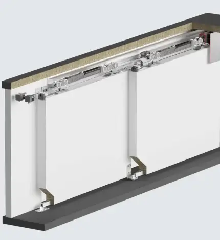 Sliding Stacker Doors Synchronized